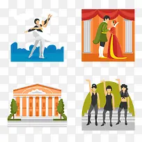 舞台人物插图-空若网 舞台人物插图-空若网