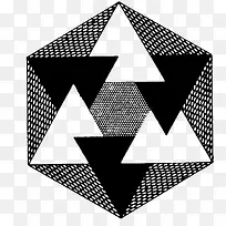 黑色三角形几何状-空若网 黑色三角形几何状-空若网