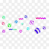 多彩清新彩球漂浮素材-空若网 多彩清新彩球漂浮素材-空若网