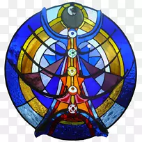 彩色玻璃情感自由技术窗玻璃艺术脉轮-空若网 彩色玻璃情感自由技术窗玻璃艺术脉轮-空若网