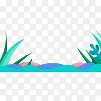 卡通手绘蓝色波浪线背景图-空若网 卡通手绘蓝色波浪线背景图-空若网