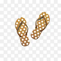 卡通点状矢量拖鞋-空若网 卡通点状矢量拖鞋-空若网