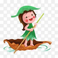 谷雨节气清新插画-空若网 谷雨节气清新插画-空若网