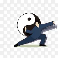 手绘矢量太极拳-空若网 手绘矢量太极拳-空若网