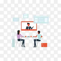 商务团队视频电话-空若网 商务团队视频电话-空若网