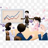 开会商谈矢量-空若网 开会商谈矢量-空若网