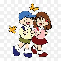 上学的小朋友-空若网 上学的小朋友-空若网