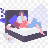 ¿¨Í¨Ê±ÉÐÌÉÔÚ´²ÉÏÈËÎï²å»×°ÊÎͼ-¿ÕÈôÍø ¿¨Í¨Ê±ÉÐÌÉÔÚ´²ÉÏÈËÎï²å»×°ÊÎͼ-¿ÕÈôÍø