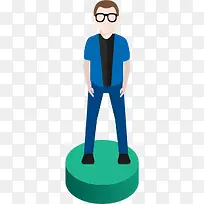 扁平化商务男士-空若网 扁平化商务男士-空若网