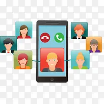 社交人物头像矢量素材-空若网 社交人物头像矢量素材-空若网