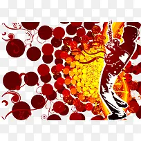 狂热音乐达人和潮流背景矢量素材-空若网 狂热音乐达人和潮流背景矢量素材-空若网