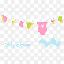 晒条上的婴儿装-空若网 晒条上的婴儿装-空若网