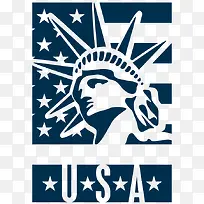 矢量复古创意素材旅游usa-空若网 矢量复古创意素材旅游usa-空若网