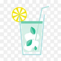 绿色圆柱饮料杯子元素-空若网 绿色圆柱饮料杯子元素-空若网