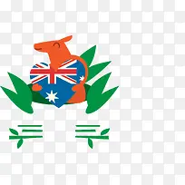 可爱袋鼠澳大利亚节日-空若网 可爱袋鼠澳大利亚节日-空若网