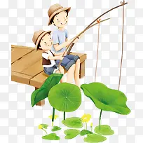 高清海报摄影卡通钓鱼场景-空若网 高清海报摄影卡通钓鱼场景-空若网