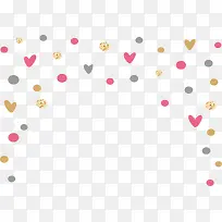 彩色爱心波点花纹-空若网 彩色爱心波点花纹-空若网