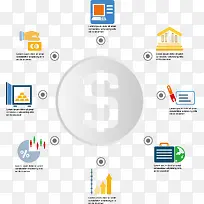 金融货币类PPT数据图矢量素材-空若网 金融货币类PPT数据图矢量素材-空若网