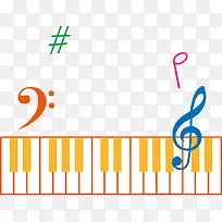 卡通可爱钢琴-空若网 卡通可爱钢琴-空若网