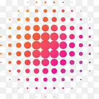 渐变色彩色波点花纹-空若网 渐变色彩色波点花纹-空若网
