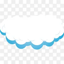 卡通创意云朵卡片背景矢量素材-空若网 卡通创意云朵卡片背景矢量素材-空若网