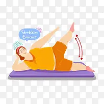 微笑做瑜伽的女孩-空若网 微笑做瑜伽的女孩-空若网