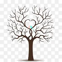 两只小鸟停在树枝上-空若网 两只小鸟停在树枝上-空若网