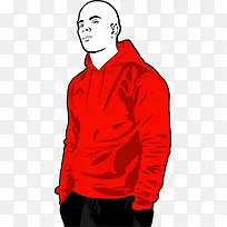 穿红色上衣的男人-空若网 穿红色上衣的男人-空若网
