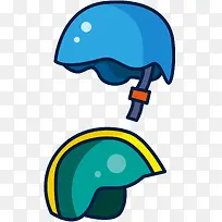 矢量卡通手绘安全帽素材-空若网 矢量卡通手绘安全帽素材-空若网