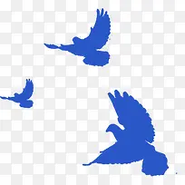 高清摄影手绘蓝色大雁-空若网 高清摄影手绘蓝色大雁-空若网