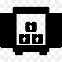 盒内存储交货卡车箱从后视图图标-空若网 盒内存储交货卡车箱从后视图图标-空若网