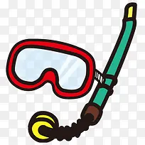 手绘潜水工具-空若网 手绘潜水工具-空若网