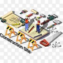 矢量最美施工员-空若网 矢量最美施工员-空若网