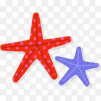 彩色海星元素-空若网 彩色海星元素-空若网