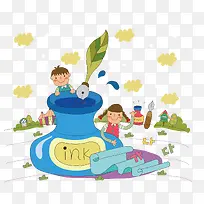 卡通插画-空若网 卡通插画-空若网