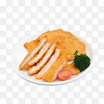 一碟美味的炸鸡排设计-空若网 一碟美味的炸鸡排设计-空若网