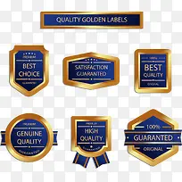 矢量手绘蓝色标签-空若网 矢量手绘蓝色标签-空若网