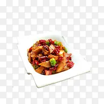 长方形盘子里的辣子肥肠-空若网 长方形盘子里的辣子肥肠-空若网