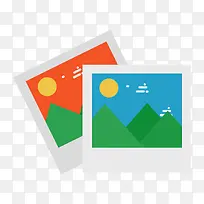 彩色扁平化照片元素-空若网 彩色扁平化照片元素-空若网