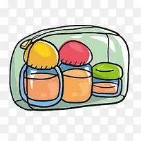 手绘卡通的调料瓶-空若网 手绘卡通的调料瓶-空若网