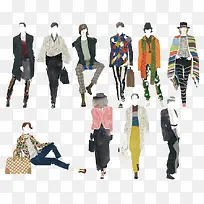 卡通时尚时装秀-空若网 卡通时尚时装秀-空若网