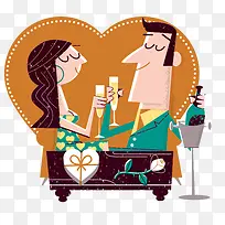 卡通男女约会-空若网 卡通男女约会-空若网