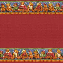 手绘小熊背景-空若网 手绘小熊背景-空若网