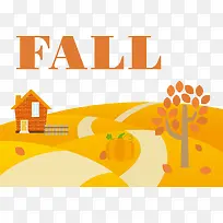 矢量秋天场景素材-空若网 矢量秋天场景素材-空若网