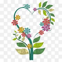 精美爱心树-空若网 精美爱心树-空若网