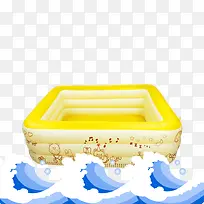 产品实物充气游泳池卡通浪花-空若网 产品实物充气游泳池卡通浪花-空若网