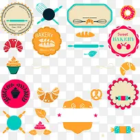 矢量美味甜点图标-空若网 矢量美味甜点图标-空若网