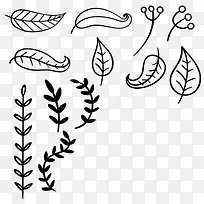 PS树叶笔刷-空若网 PS树叶笔刷-空若网