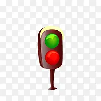 中小学生安全教育日卡通红绿灯-空若网 中小学生安全教育日卡通红绿灯-空若网