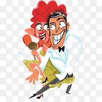 舞会派对插画-空若网 舞会派对插画-空若网